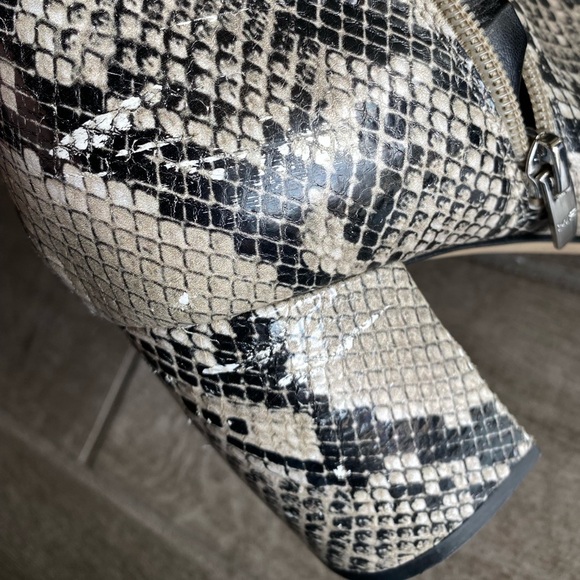 Marc Fisher Faux Snakeskin Ankle Boots - Picture 5 of 7